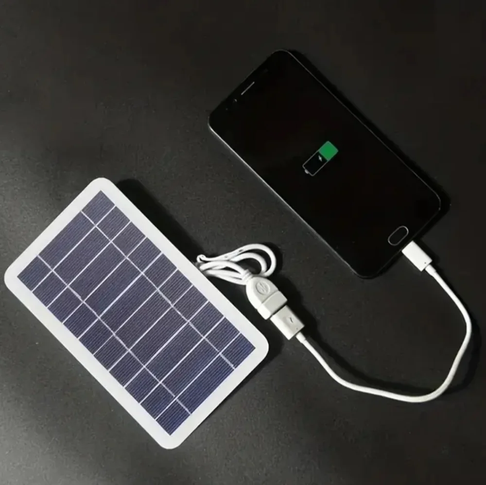 Solar Portable Charging Panel Outdoor Solar USB Charger Is Suitable For Outdoors